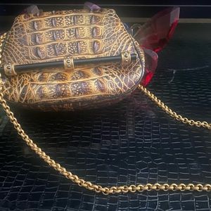 Mary Norton Croc Crossbody/Shoulder Bag Pre-owned